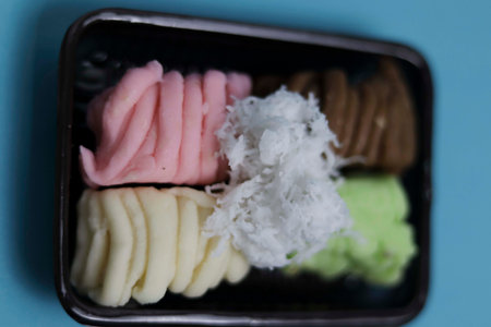 japanese confectionery, kamaboko in a box