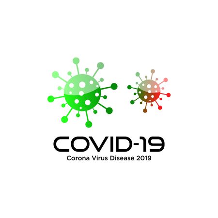 Clean vector design of Corona Virus Disease 2019 with clean background - EPS10 - Vector.のイラスト素材