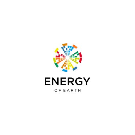 Modern and clean logo design of energy with clear background - EPS10 - Vector.のイラスト素材