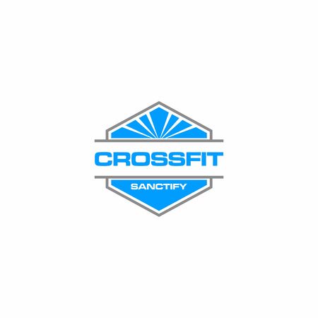 Clean and bold  design of fitness business with clean background - EPS10 - Vector.のイラスト素材