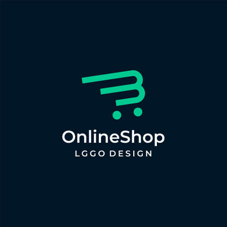 Clean and unique logo about letter B and shopping cart, ecommerse business.
EPS10. Vector.のイラスト素材