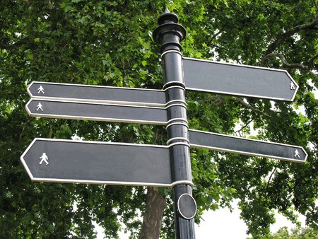 Blank arrow direction for every human use の写真素材