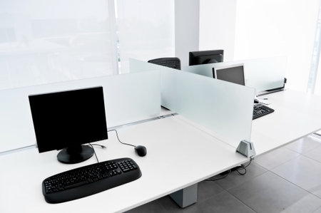 Interior office building with modern style furnitureの写真素材