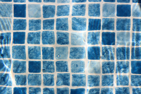 Water swirls in poolの写真素材