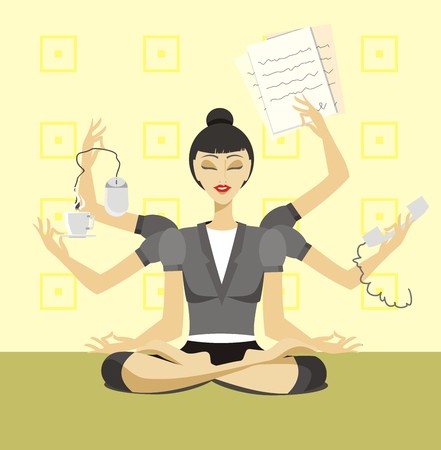girl in the officeのイラスト素材