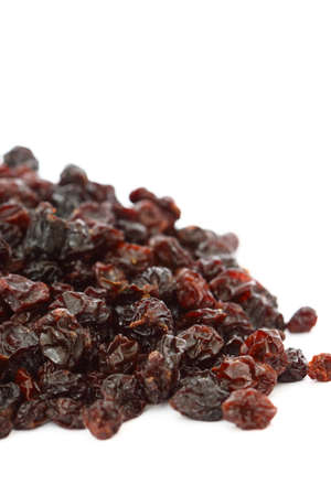 Pile of currants isolated on white background.の写真素材