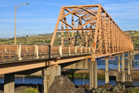 Bridge crossings at the Dalles Oreon state 