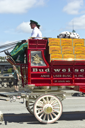 PORTLAND - JUNE 7  Rose Festival annual parade through downtown June 7, 2014のeditorial素材