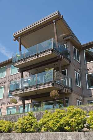 Waterfront modern residential condominiums Vancouver WA.