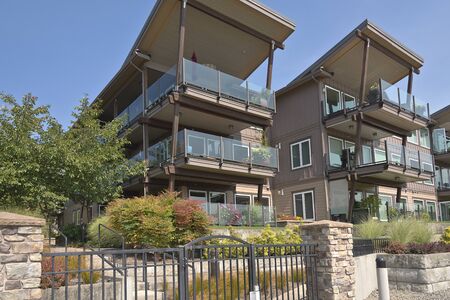 Waterfront modern residential condominiums Vancouver WA.のeditorial素材