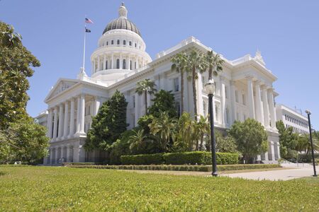 Sacramento state capitol building and park California.のeditorial素材