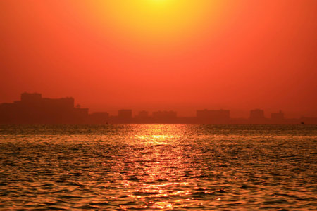 red skyの写真素材