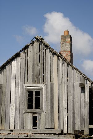 Remains of an old houseの写真素材