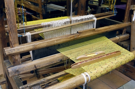 An old fashioned loom  の写真素材