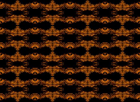 fire flame abstract collage isolated on black backgroundの写真素材