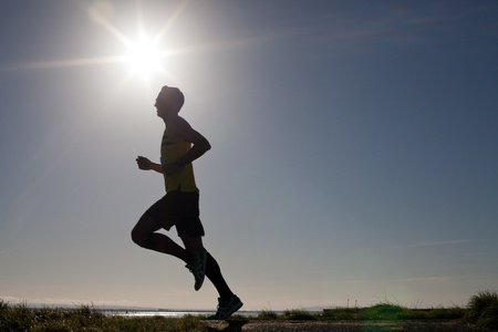 GALWAY, IRELAND - OCTOBER 6: Unidentified athlete compete during annual Galway Bay Half Marathon and 10K, on October 6, 2012 in Galway, Ireland.のeditorial素材