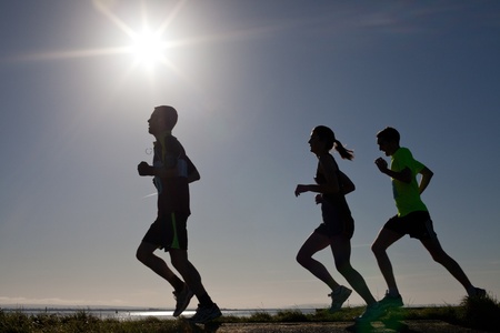 GALWAY, IRELAND - OCTOBER 6: Unidentified athletes compete during annual Galway Bay Half Marathon and 10K, on October 6, 2012 in Galway, Ireland.のeditorial素材