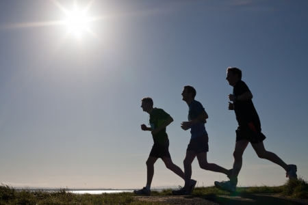 GALWAY, IRELAND - OCTOBER 6: Unidentified athletes compete during annual Galway Bay Half Marathon and 10K, on October 6, 2012 in Galway, Ireland.のeditorial素材