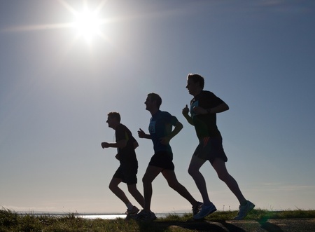 GALWAY, IRELAND - OCTOBER 6: Unidentified athletes compete during annual Galway Bay Half Marathon and 10K, on October 6, 2012 in Galway, Ireland.のeditorial素材