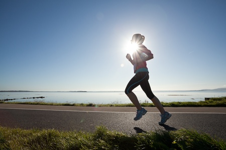 GALWAY, IRELAND - OCTOBER 6: Unidentified athlete compete during annual Galway Bay Half Marathon and 10K, on October 6, 2012 in Galway, Ireland.のeditorial素材