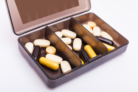 Complex supplement in pills for strength athletes.の写真素材