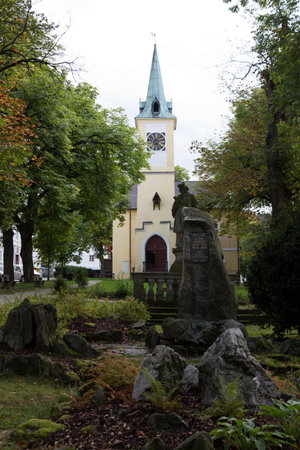 A photo from a old church in the Czech Republicの写真素材
