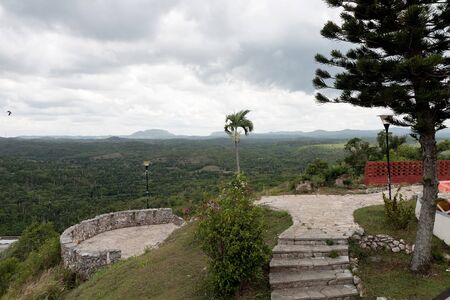 A view over a valley.の写真素材