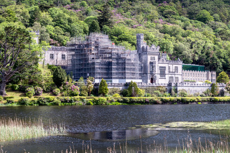 A big house in Ireland. High quality photo from a house in renovate.の写真素材