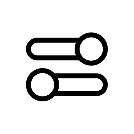 Simple Adjust icon. The icon can be used for websites, print templates, presentation templates, illustrations, etcのイラスト素材