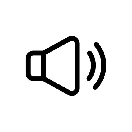 Simple Sound icon. The icon can be used for websites, print templates, presentation templates, illustrations, etcのイラスト素材