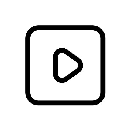 Simple Play icon. The icon can be used for websites, print templates, presentation templates, illustrations, etcのイラスト素材