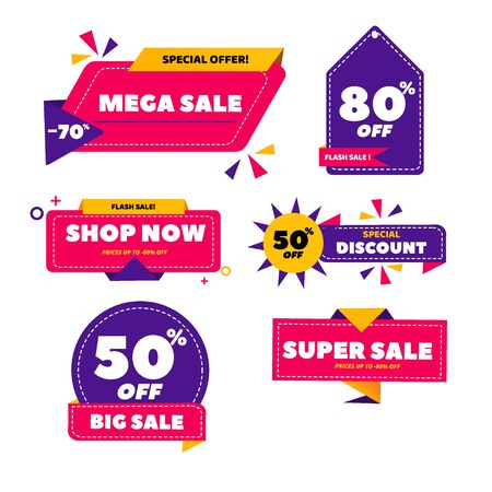 sale badges, sale badges sticker, for product promotion, web , and mobile,のイラスト素材