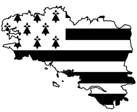 Made in Brittany (Product in Brittany) vector logo and labelsのイラスト素材