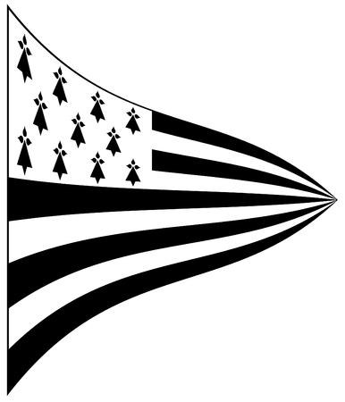 Made in Brittany (Product in Brittany) vector logo and labelsのイラスト素材