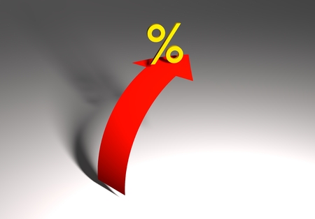 arrows on a background, 3d illustrationの写真素材