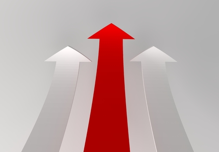 Profit Graph Arrow, 3d illustrationの写真素材