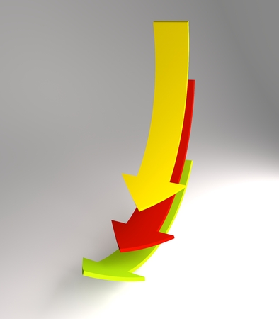 Profit Graph Arrow, 3d illustrationの写真素材