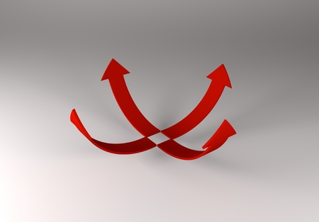 Profit Graph Arrow, 3d illustrationの写真素材