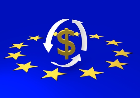 euro sign, money, 3d illustrationの写真素材