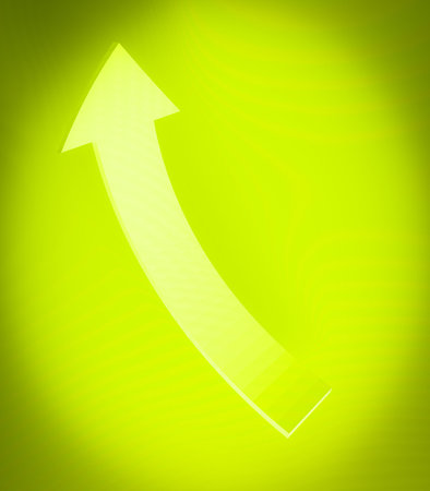 arrow on a background, 3d illustration