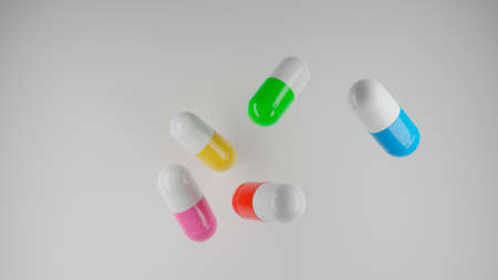 pills and capsulesの写真素材