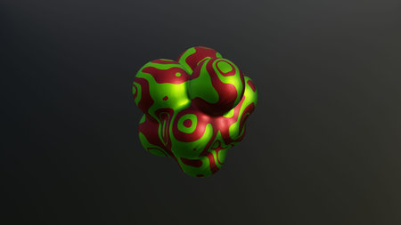 3d illustration of abstract geometric composition,digital art works.