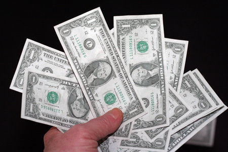 Hand full of dollars