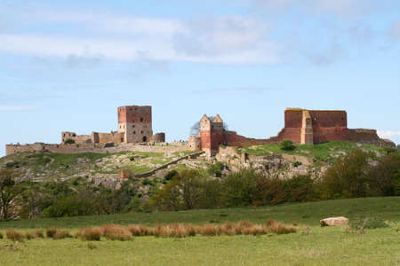 Ruins of Hammershus Bornholm Denmarkの写真素材