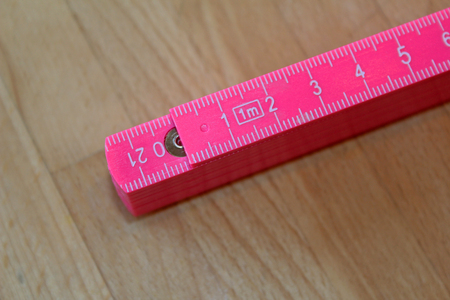 pink foldable rulerの写真素材