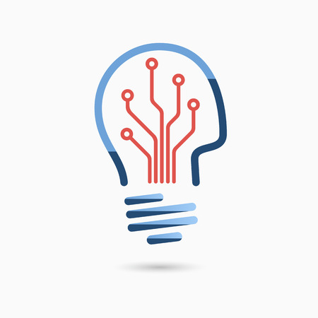 Light bulb idea icon. Light bulb sign, light bulb symbol. Business idea concept.のイラスト素材