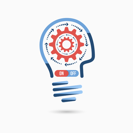 Light bulb idea icon. Light bulb sign, light bulb symbol. Business idea concept.のイラスト素材