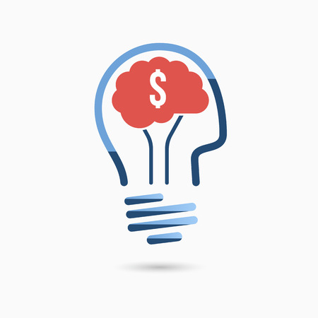 Light bulb idea icon. Light bulb sign, light bulb symbol. Business idea concept.のイラスト素材