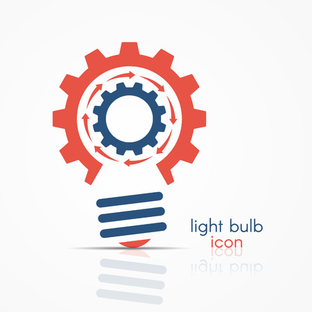 Light bulb idea icon. Light bulb , light bulb sign, light bulb symbol. Business idea concept.のイラスト素材