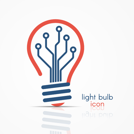 Light bulb idea icon. Light bulb , light bulb sign, light bulb symbol. Business idea concept.のイラスト素材